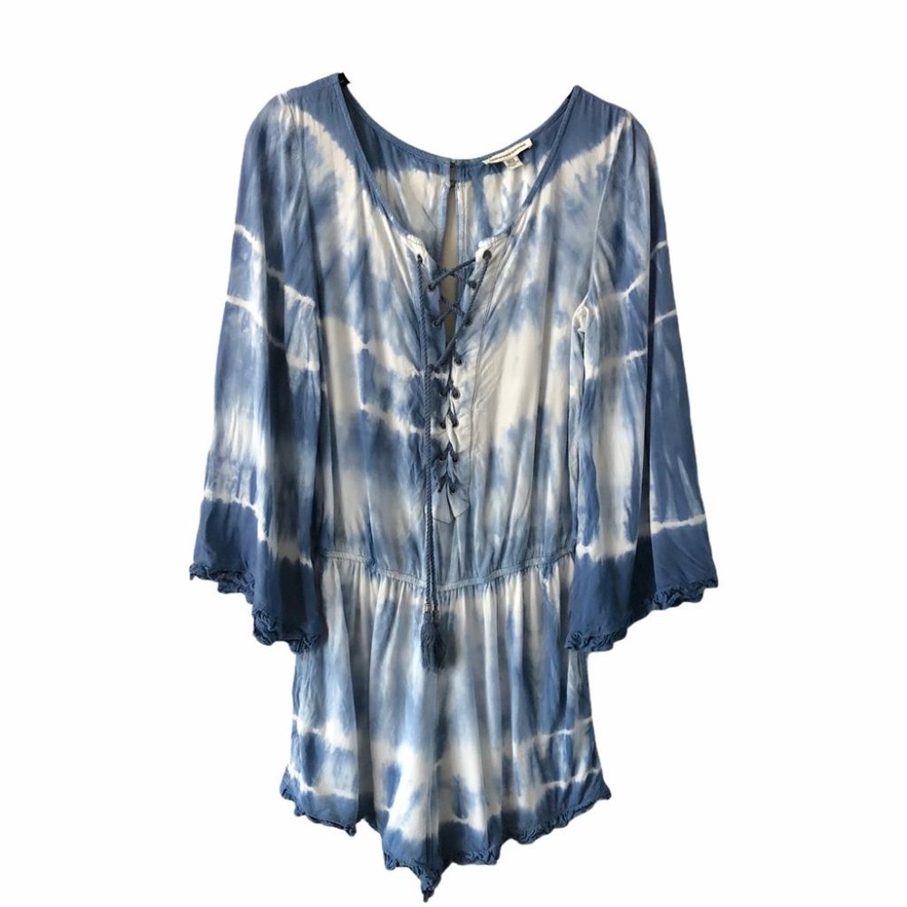 American Eagle Tie Dye Romper Blue XS